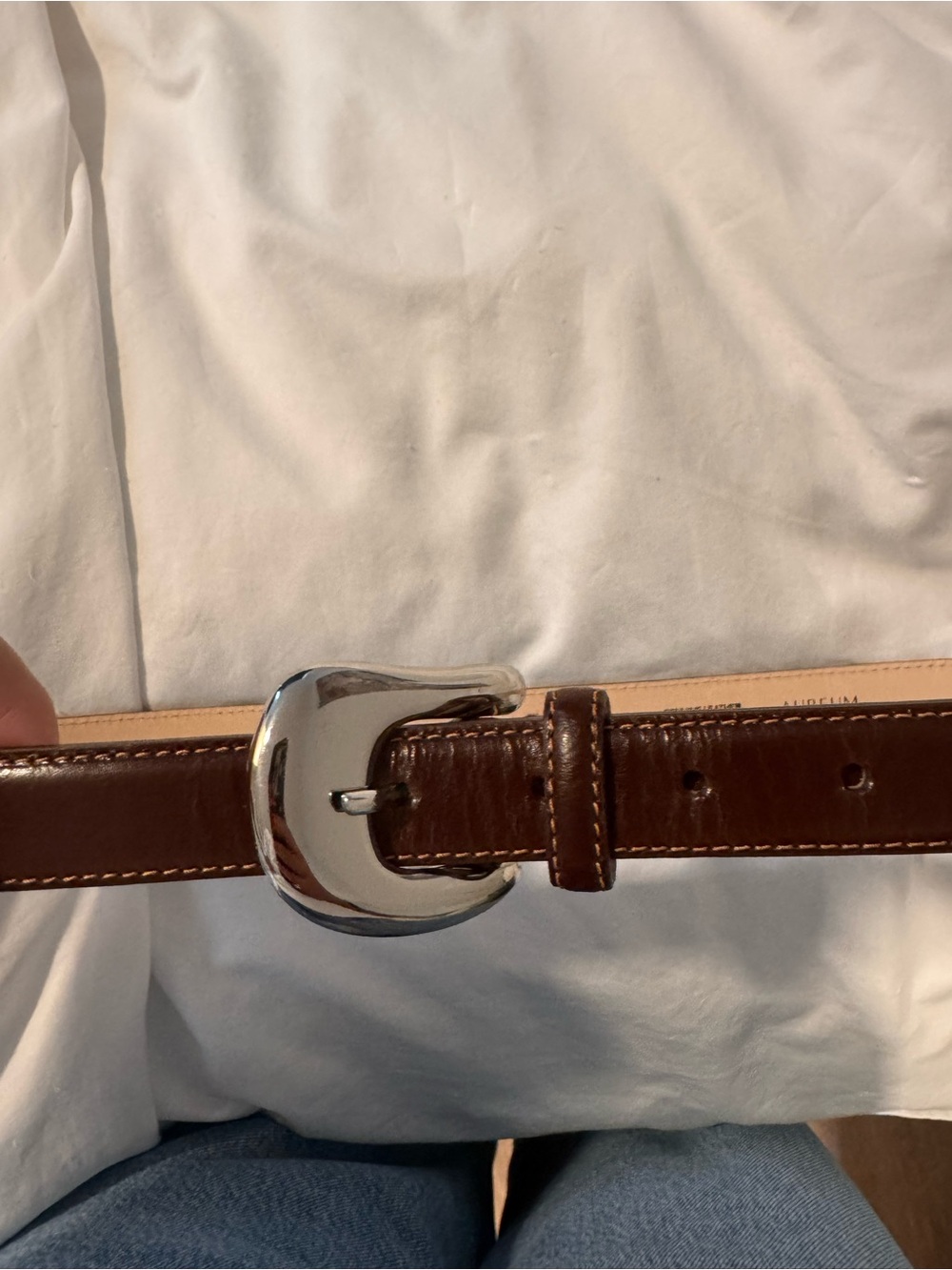 Aureum No.8 Brown Leather Belt